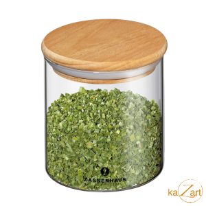 Voorraadpot met houten deksel 60cl