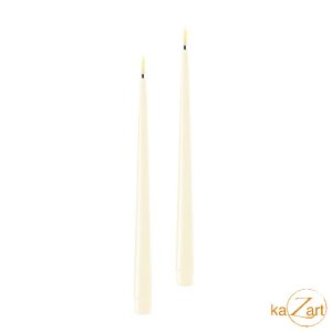 DLH Duo Dinnerkaarsen 2.2x28 - Cream