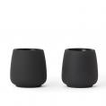 VIVA Nicola Doube Walled Tea cup 0,06L, charcoal, 2-pack