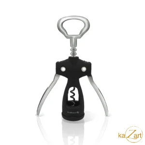 Vin Bouquet - Kurketrekker inox met zwarte rubber