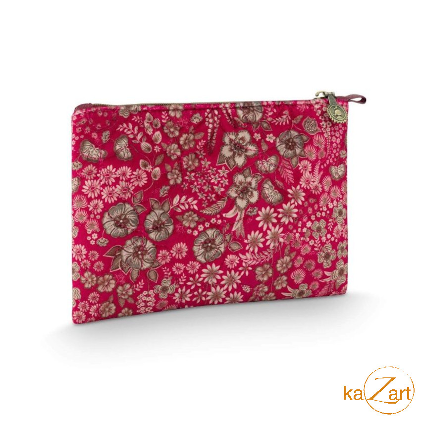 PIP Studio - Toilettas Charly Medium Quilted Daisy Dreams Rood