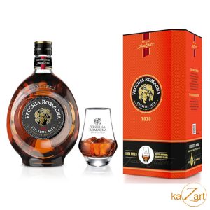 Vecchia Romagna - Etichetta Nera met Glas 38° 70cl