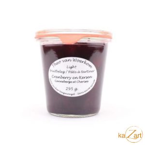 Van Woerkom - fruitbeleg cranberries en kersen 295 gram