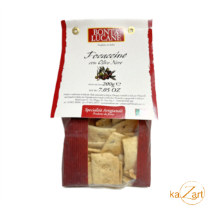 Bonta Lucane Focaccine – Black Olives 200gr